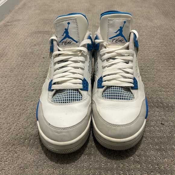 Jordan 4, military blue, lightly used, 2012 retro, no box, size 11 - Picture 2 of 8